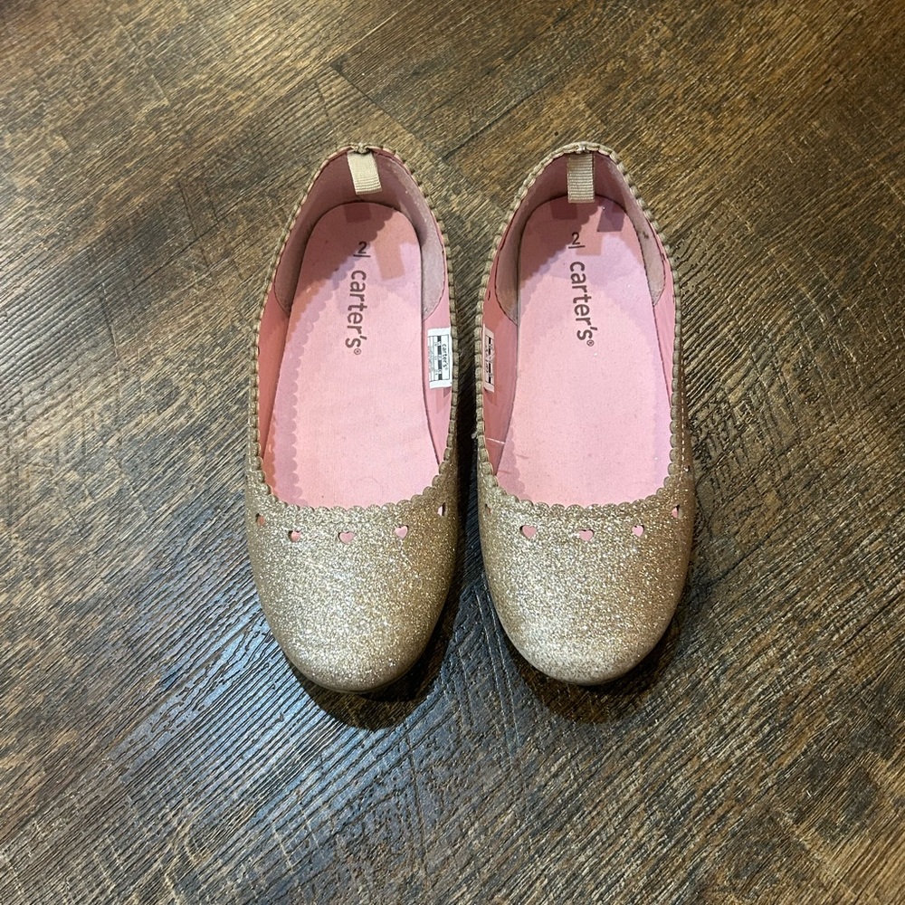 Carter’s Gold Glitter Shoes 2